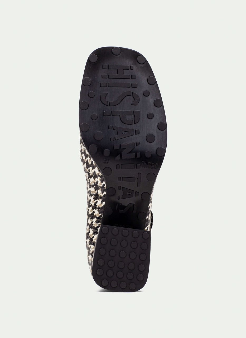 t-strap marsella nero-bianco