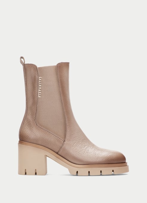 outlet botín zurich taupe - hispanitas