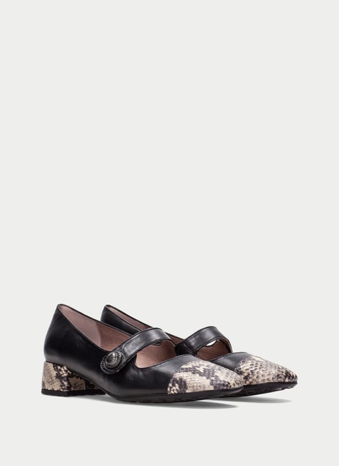 outlet mary-jane oporto nero-python - hispanitas