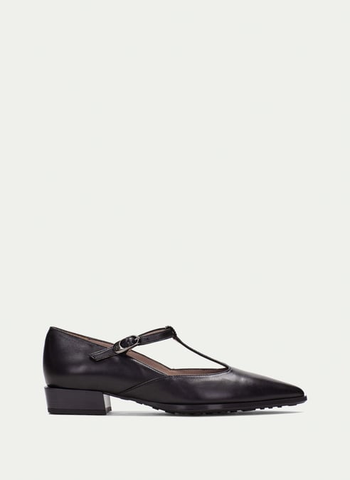 outlet t-strap turin nero - hispanitas