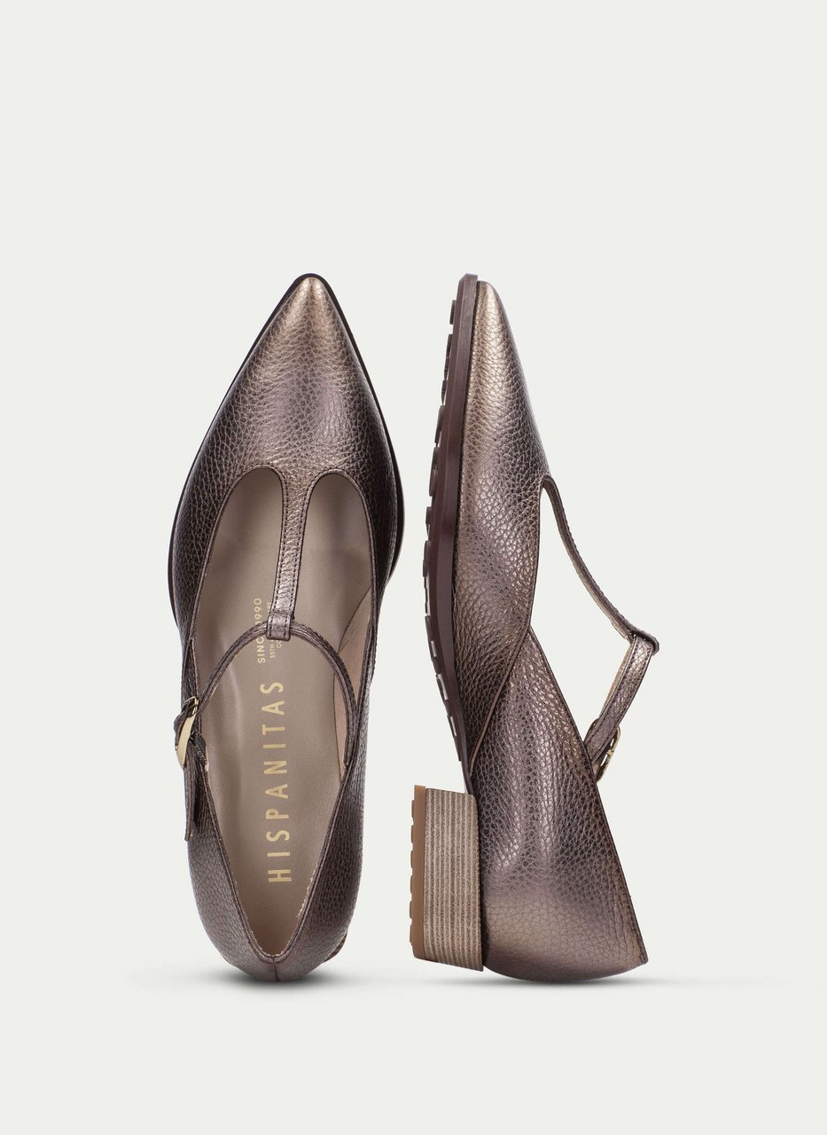 t-strap turin metal-taupe