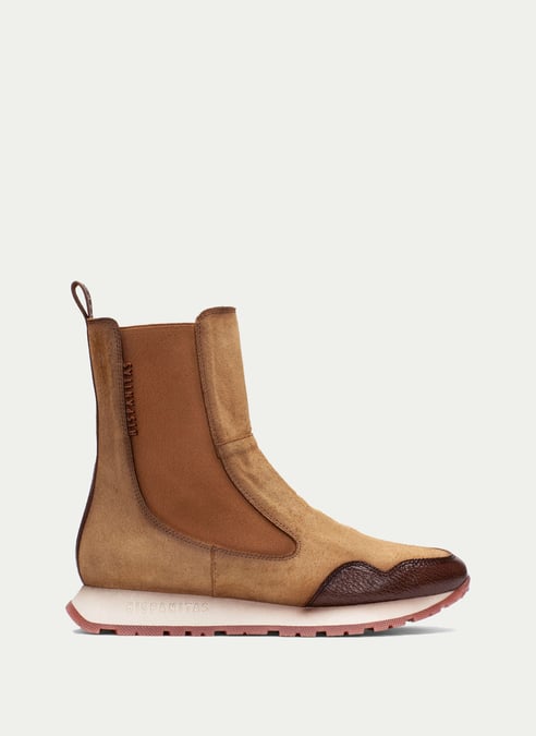 outlet sport-ankle-boot kansashazelnut-biscuit - hispanitas