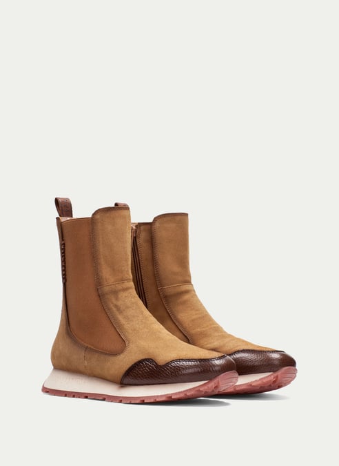 outlet sport-ankle-boot kansashazelnut-biscuit - hispanitas