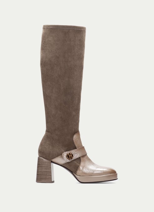 outlet bota tokio taupe - hispanitas