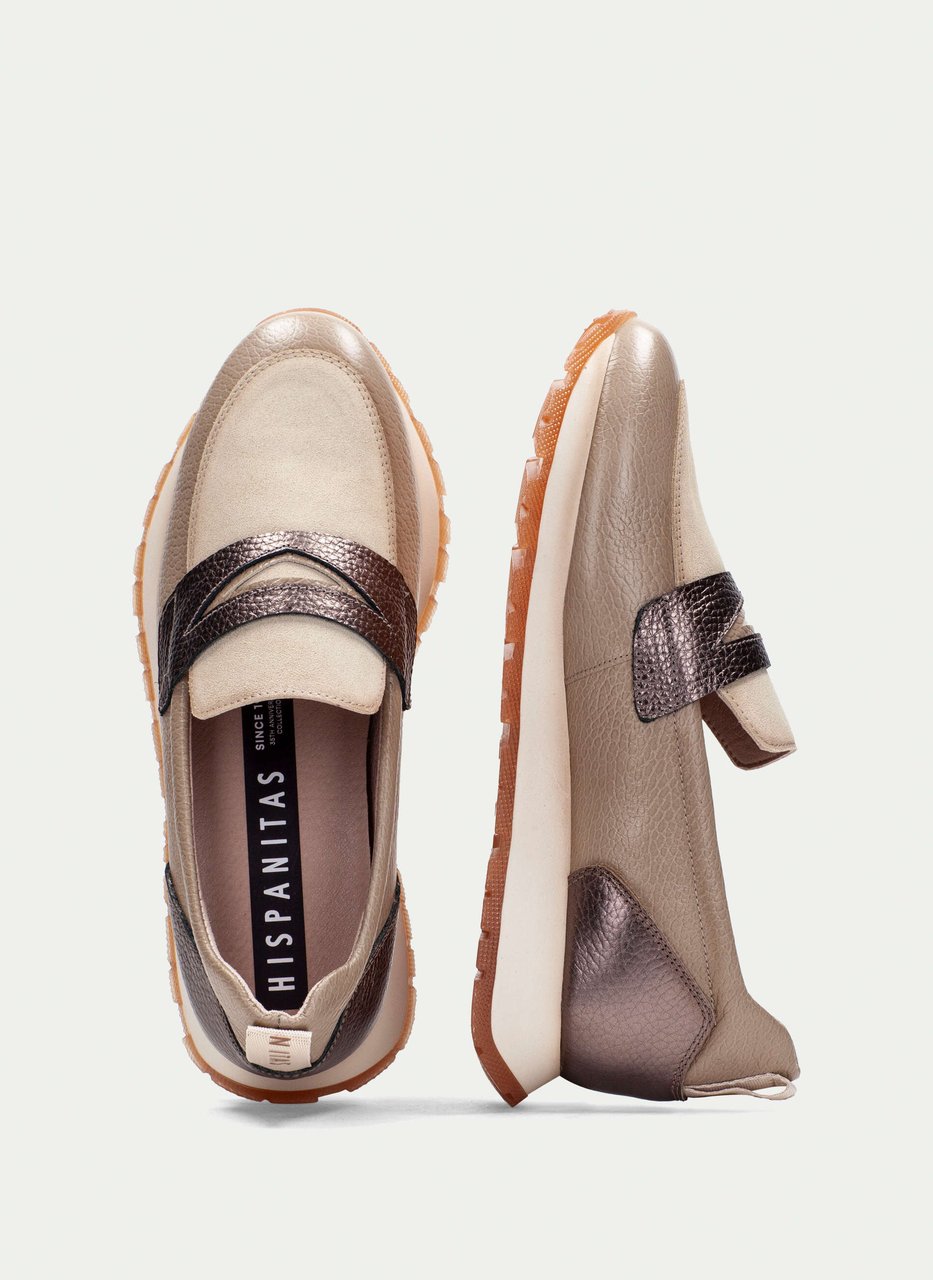 mocassino sport kansas panna-taupe