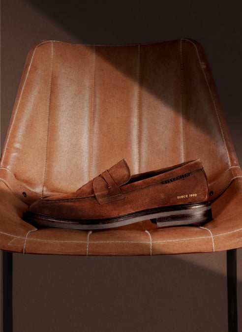 zapatos mocasín  marrón - hispanitas