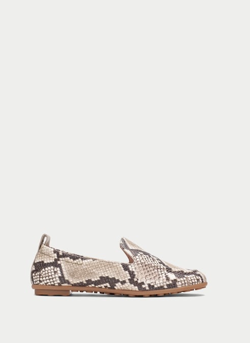 outlet mocassino bombay snake-taupe - hispanitas