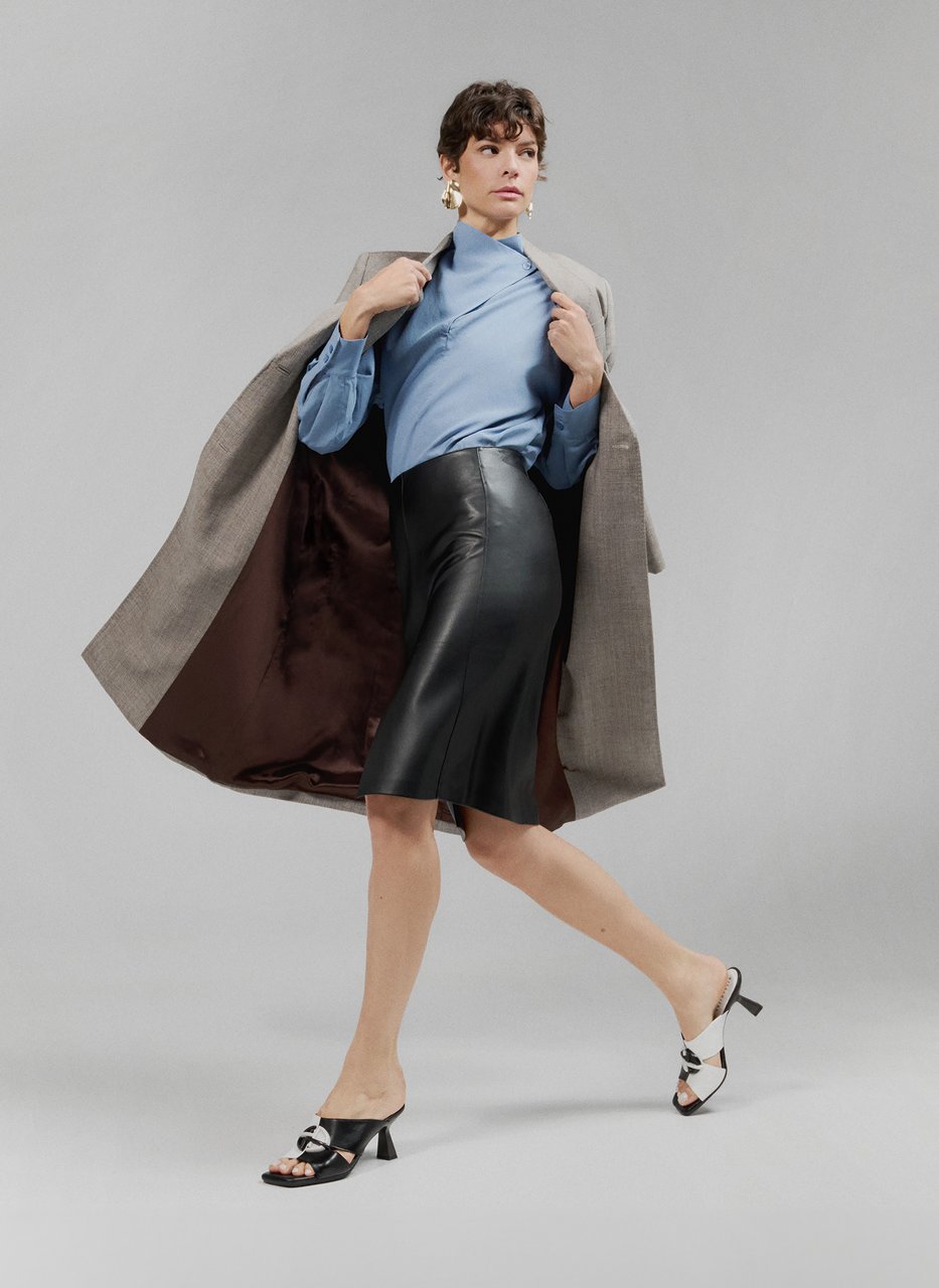 sandali slingback danielle nero-bianco