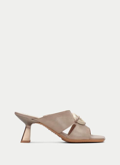 outlet slingback-sandale danielle taupe-latte - hispanitas