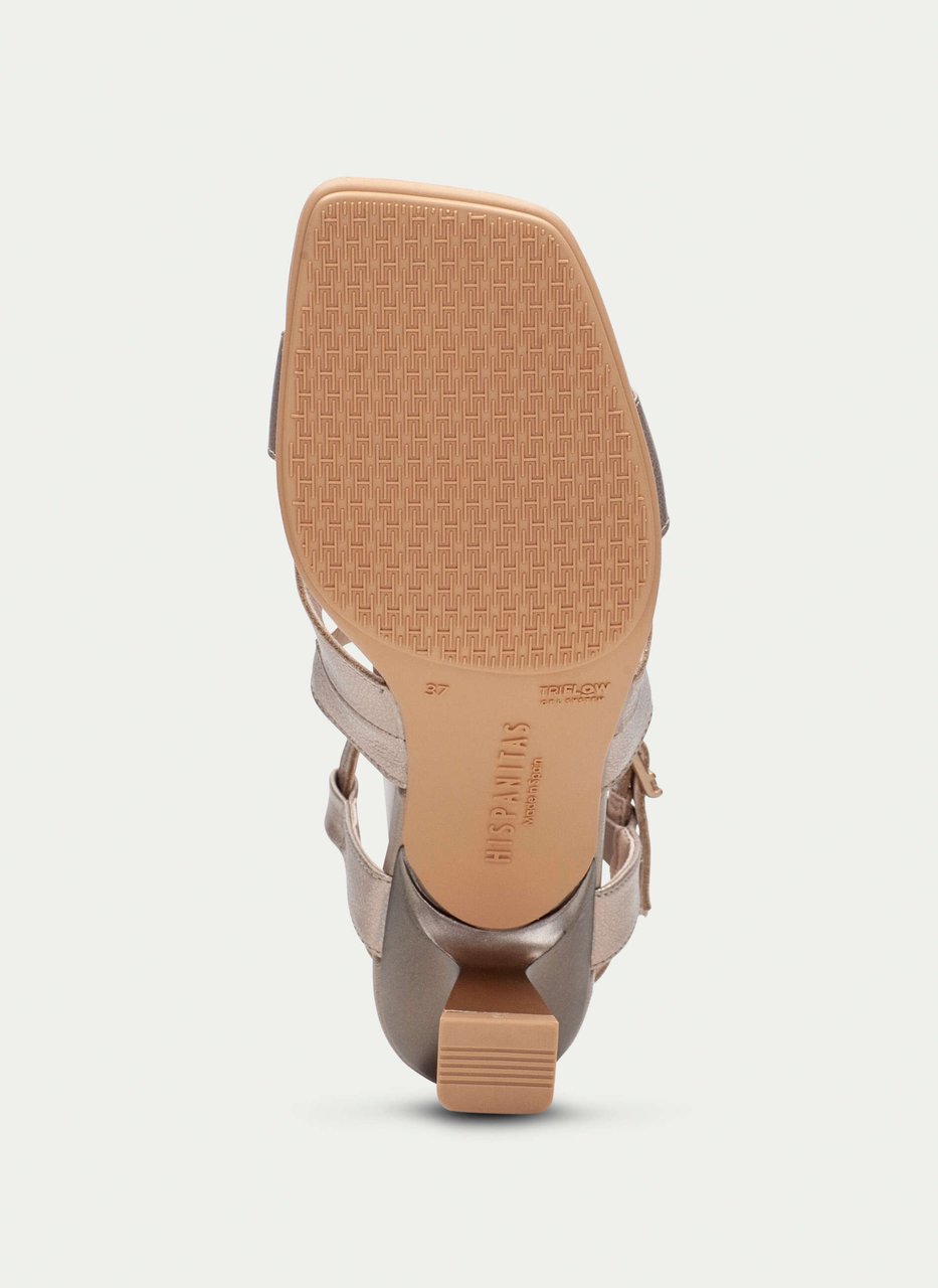 heeled sandal danielle champagne