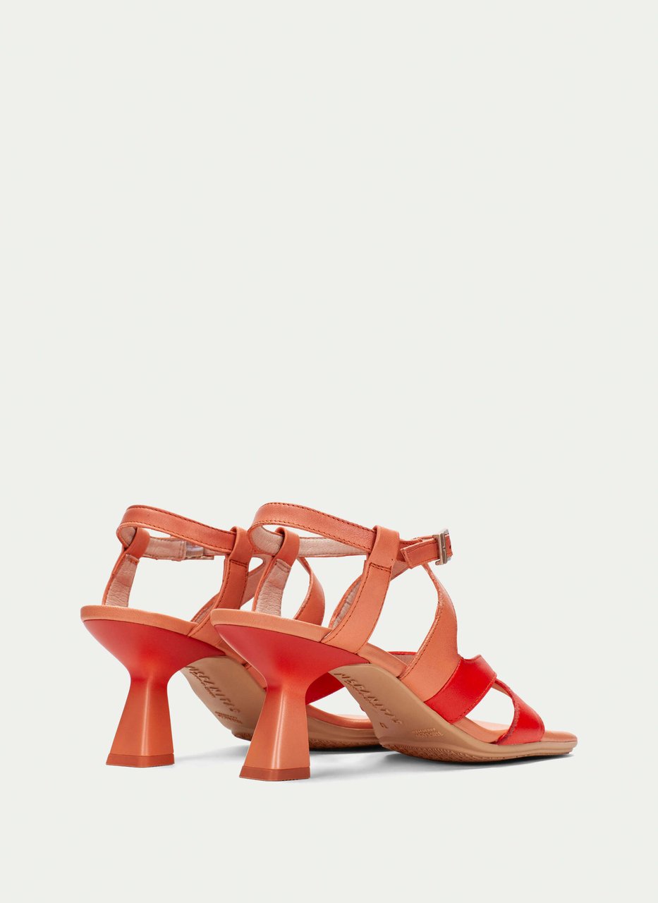 heeled sandal danielle coral-scarlet