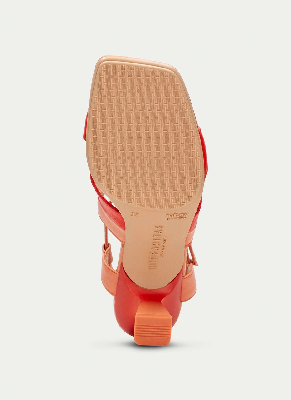 heeled sandal danielle coral-scarlet
