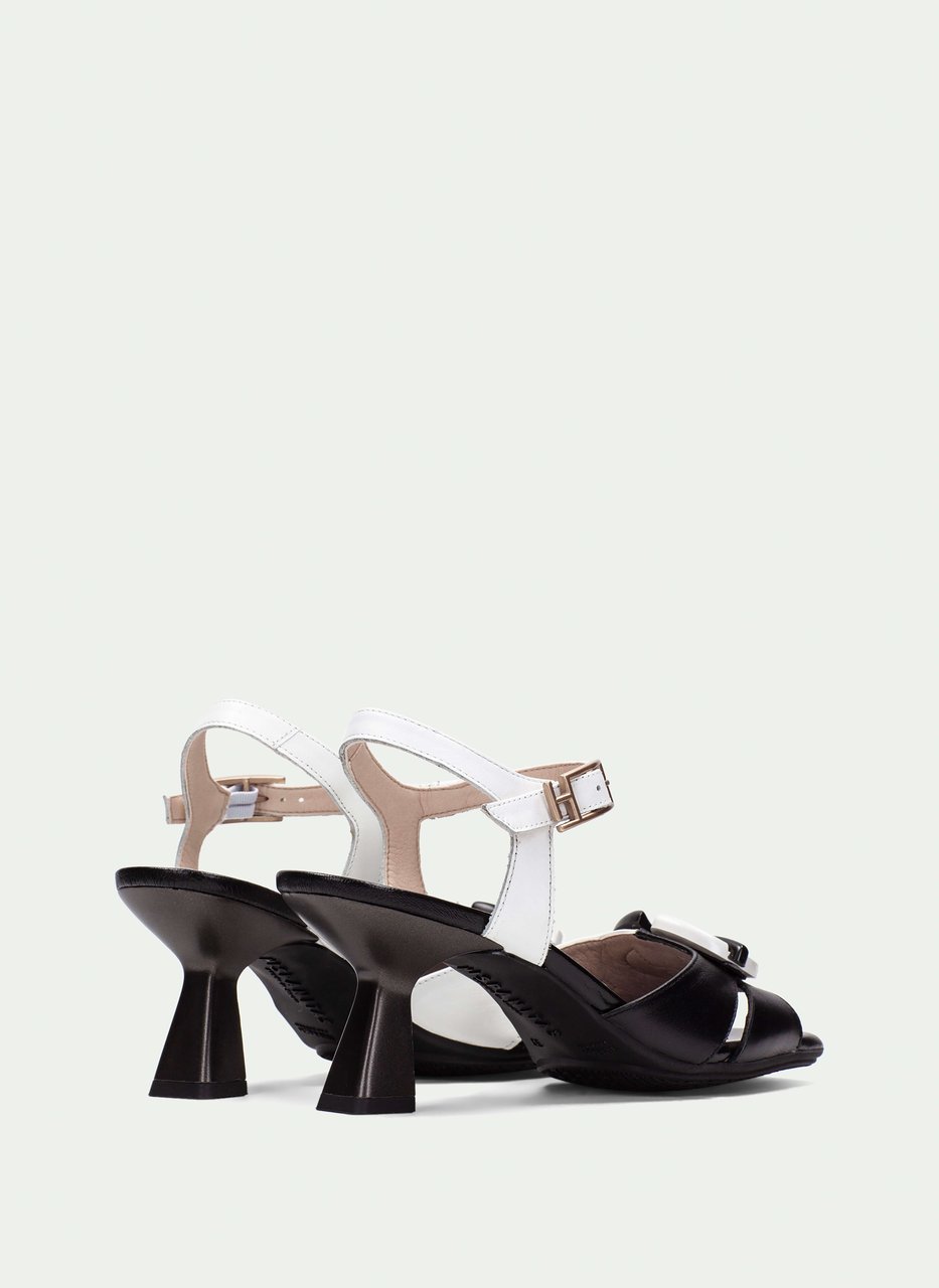 heeled sandal danielle preto-branco