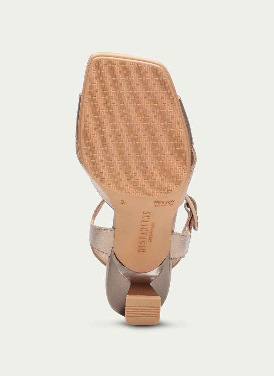 heeled sandal danielle champagne