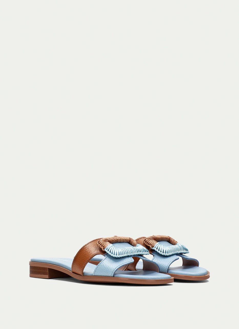 flat sandal yakarta sky-tan