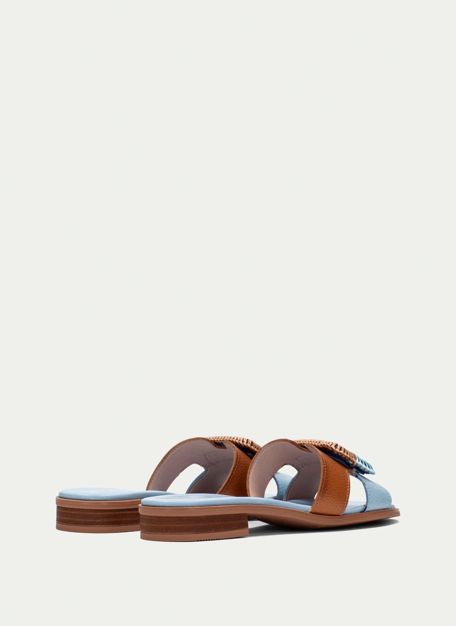 flat sandal yakarta sky-tan