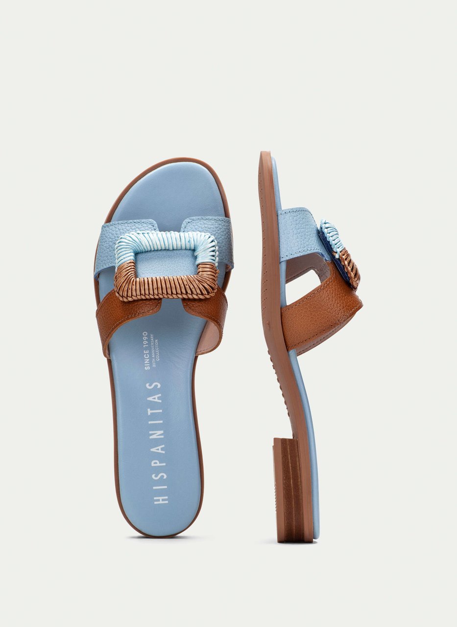 flat sandal yakarta sky-tan