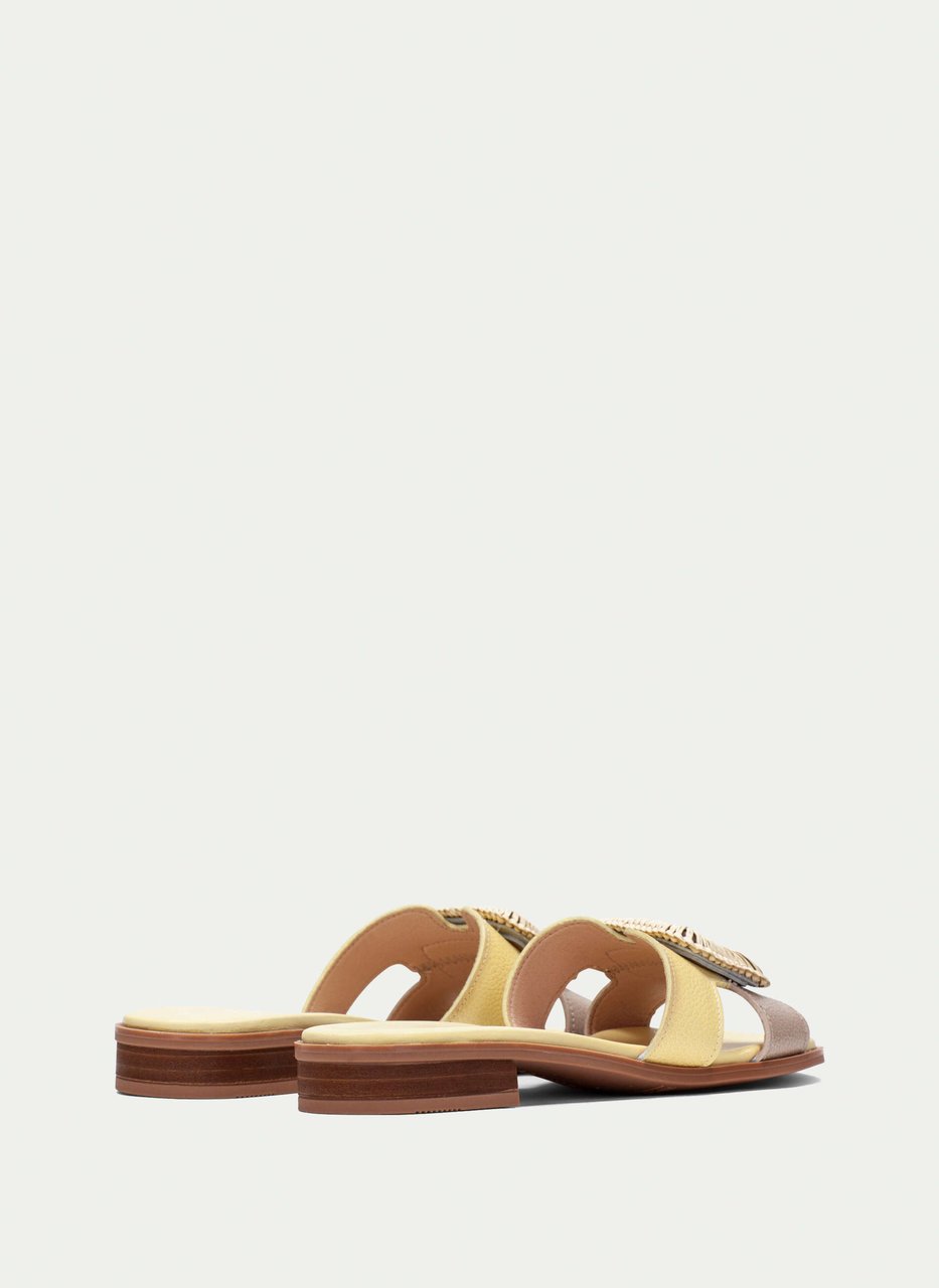 flat sandal yakarta banana-taupe