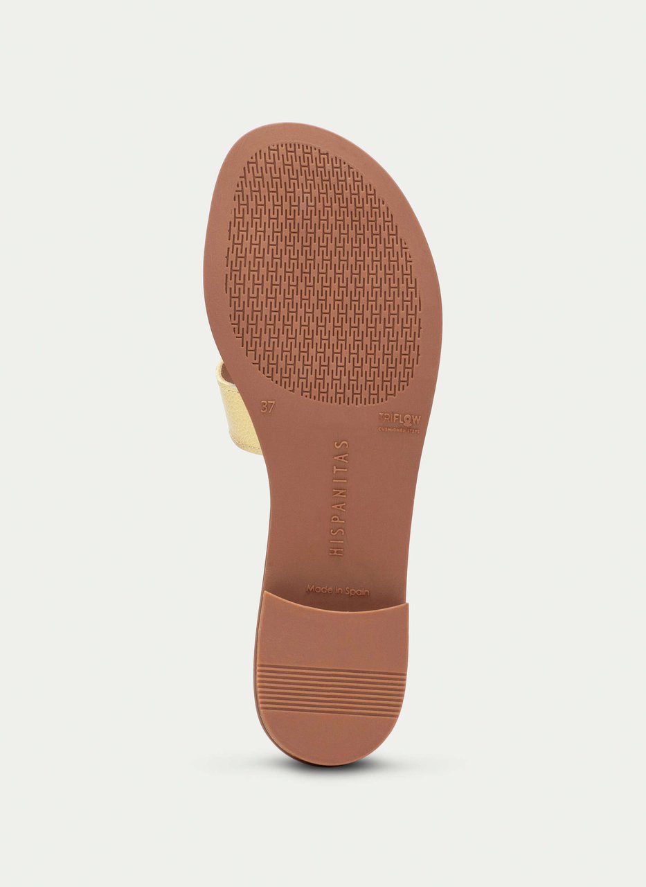 flat sandal yakarta banana-taupe