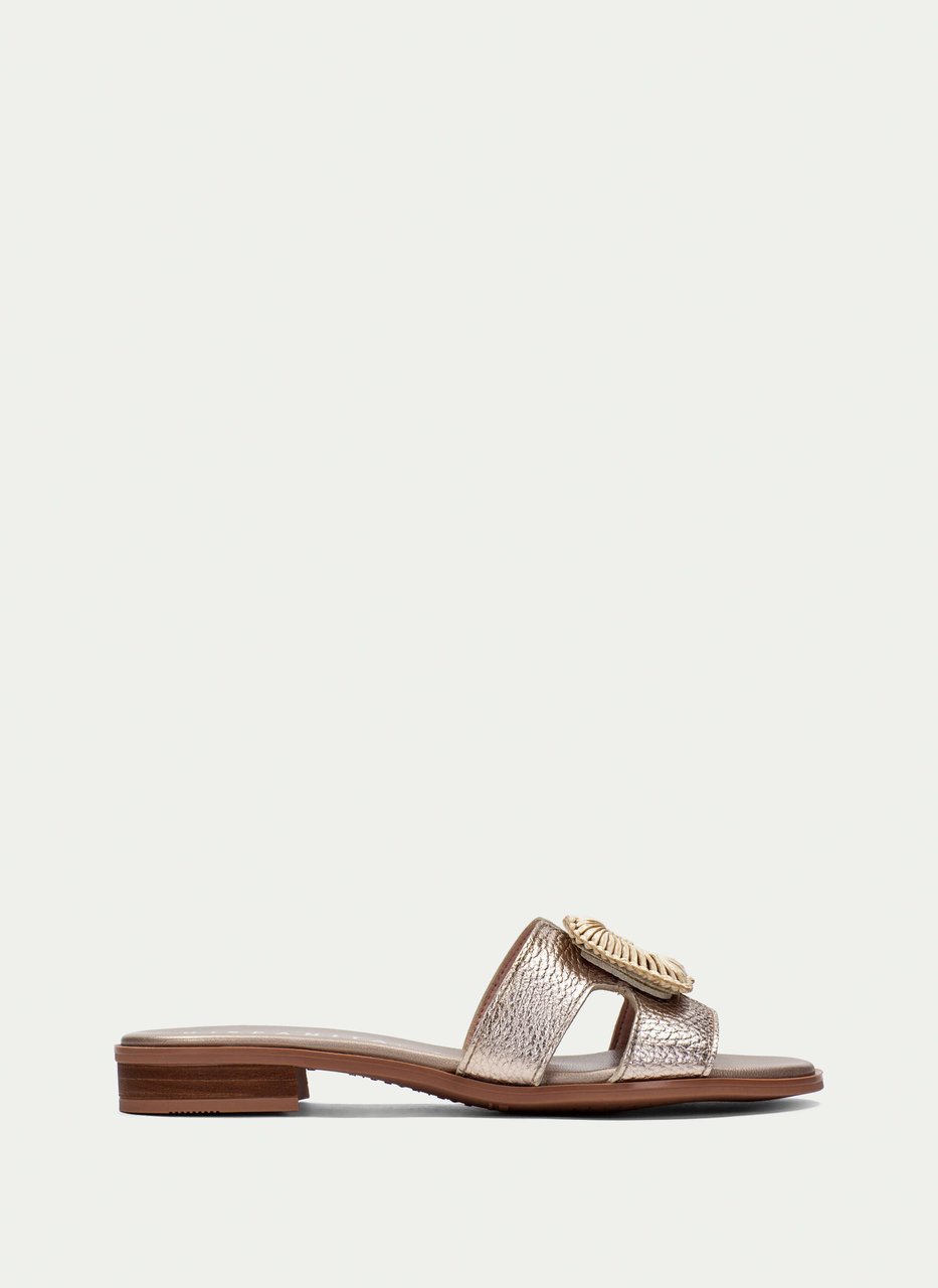 flat sandal yakarta champagne