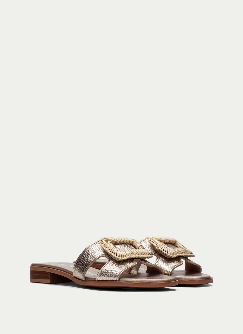 flat sandal yakarta champagne
