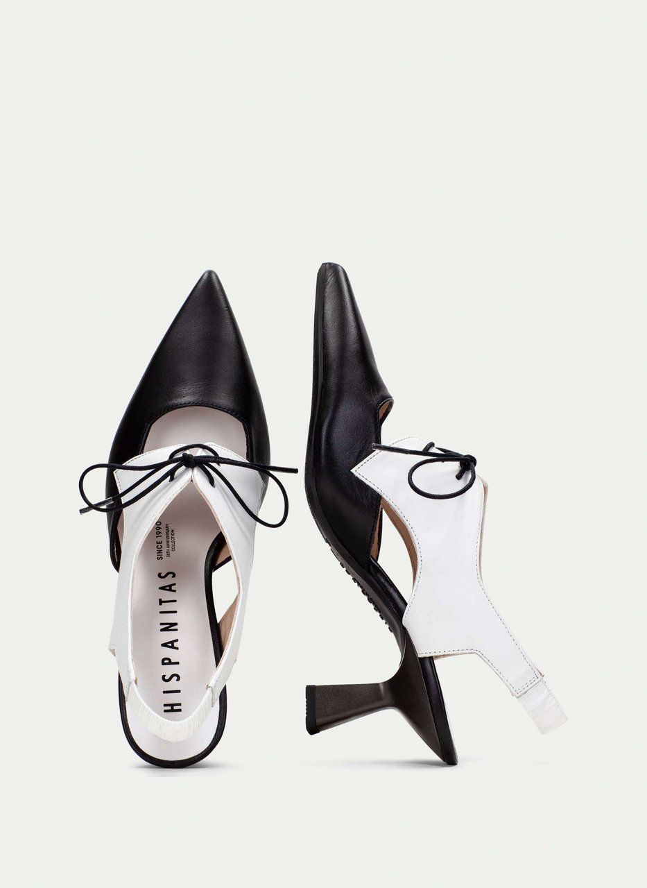 zapato tacón nova negro-blanco