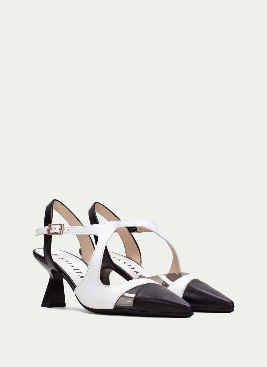 sapato de salto nova preto-branco