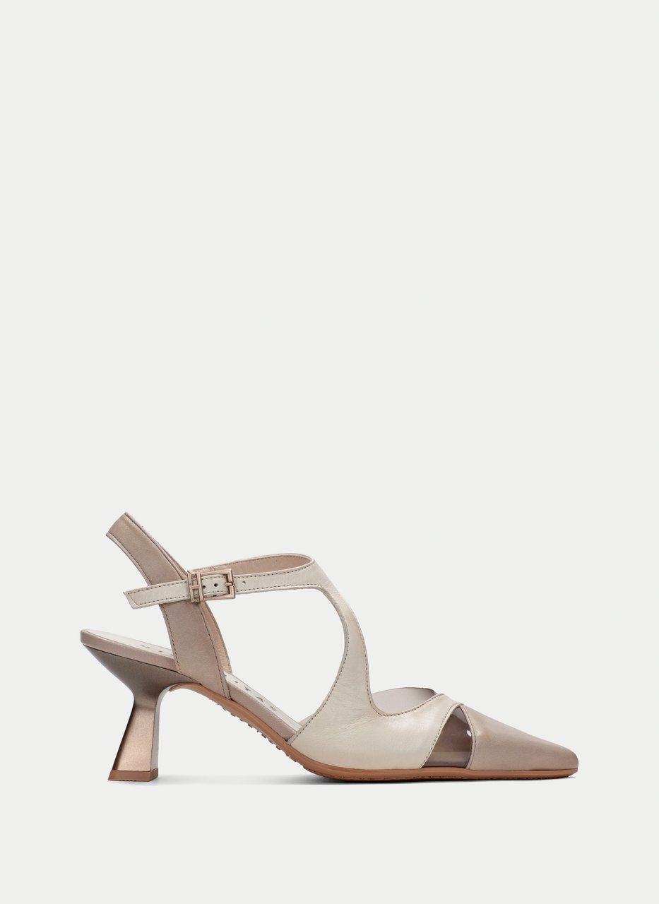 sapato de salto nova taupe-latte
