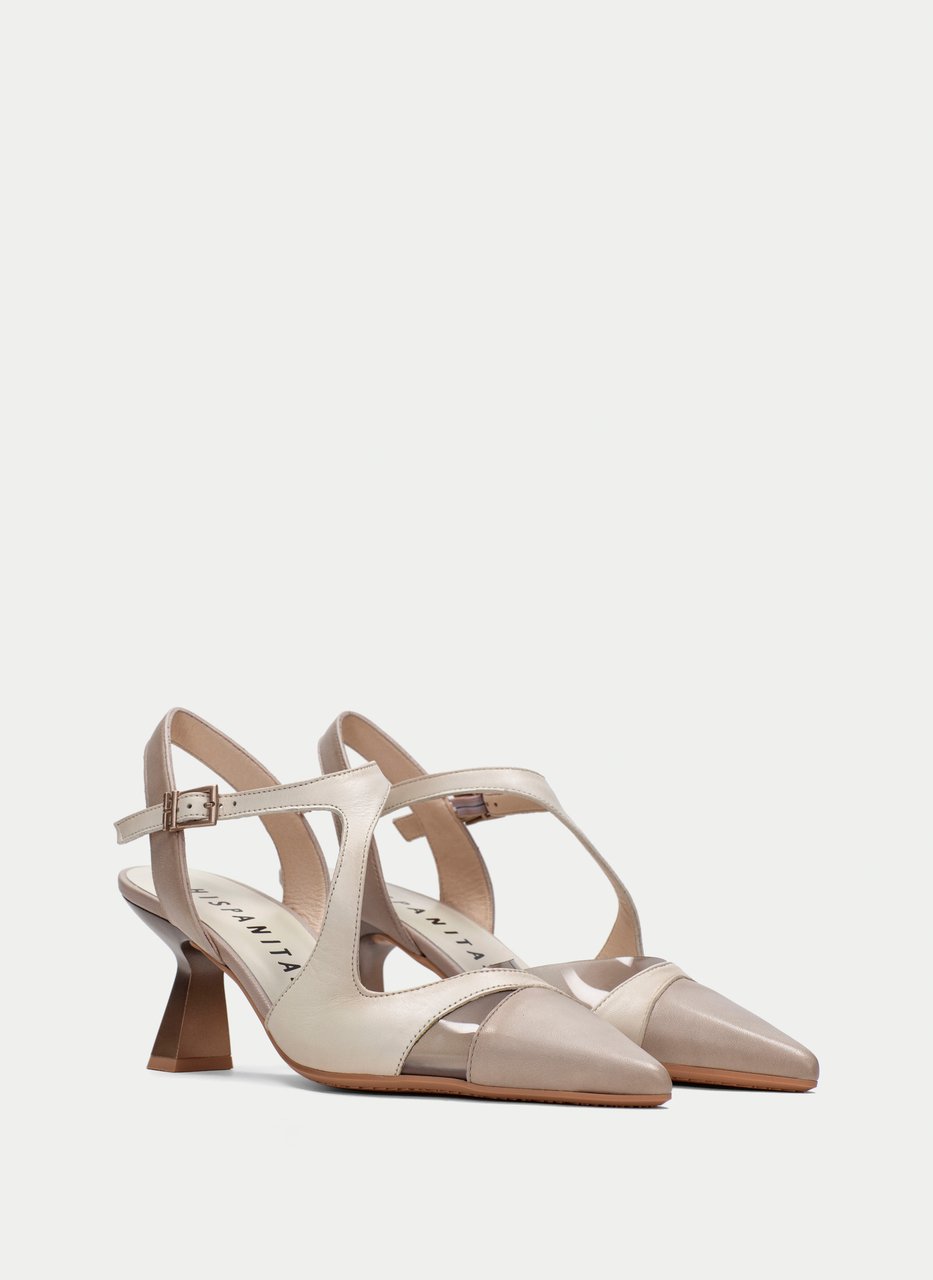 sapato de salto nova taupe-latte