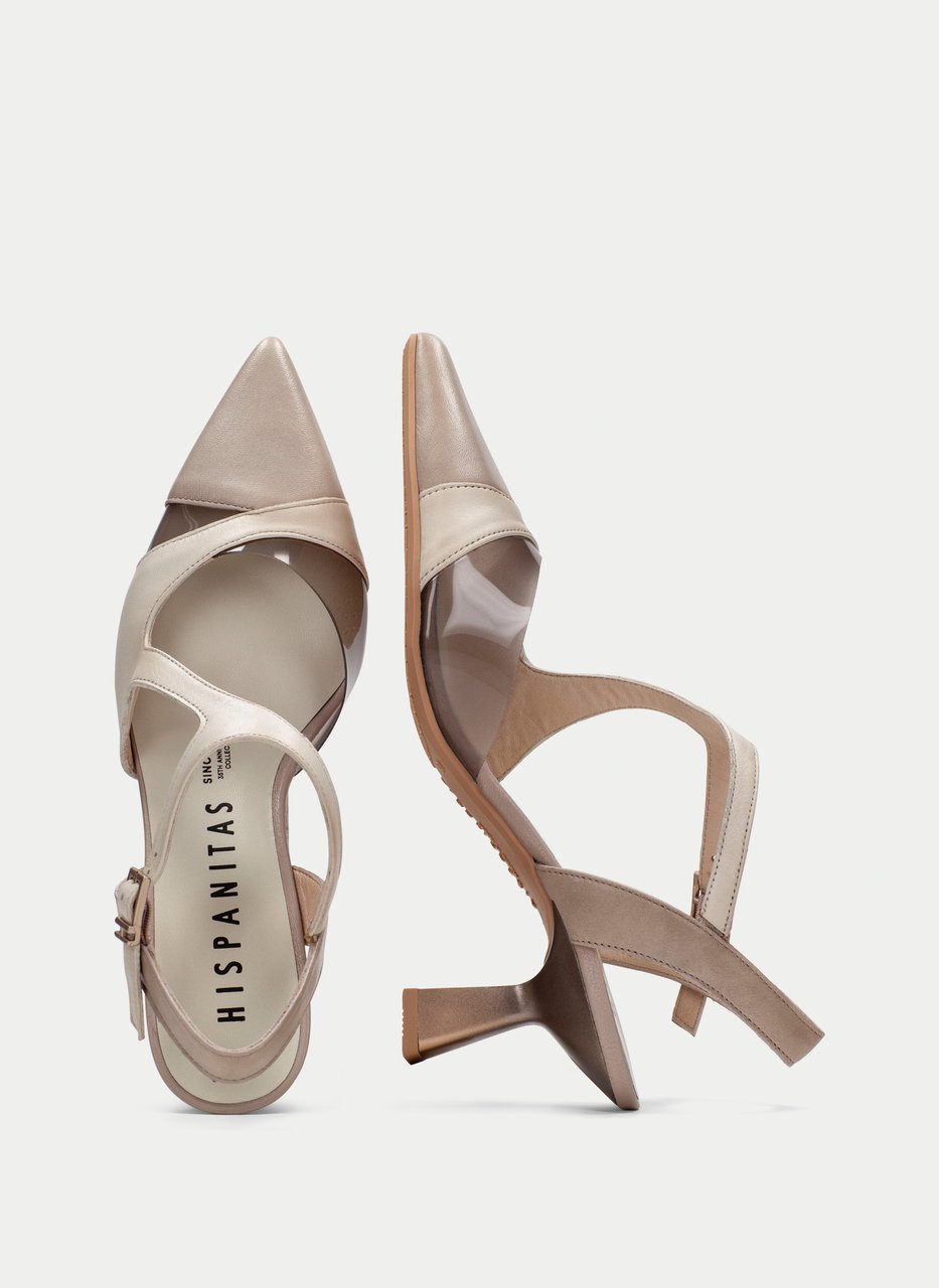 sapato de salto nova taupe-latte