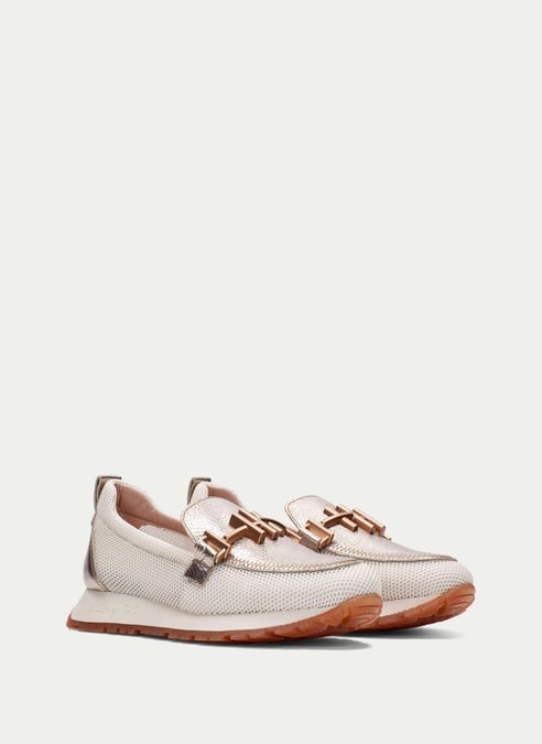 outlet mocassino-sport kansas latte-champagne - hispanitas