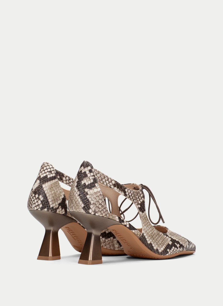 scarpe tacco nova snake-taupe