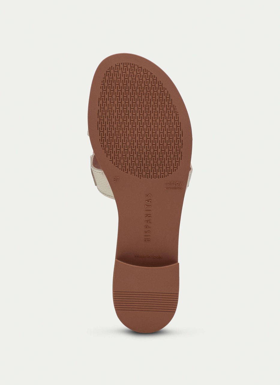 flat sandal yakarta latte