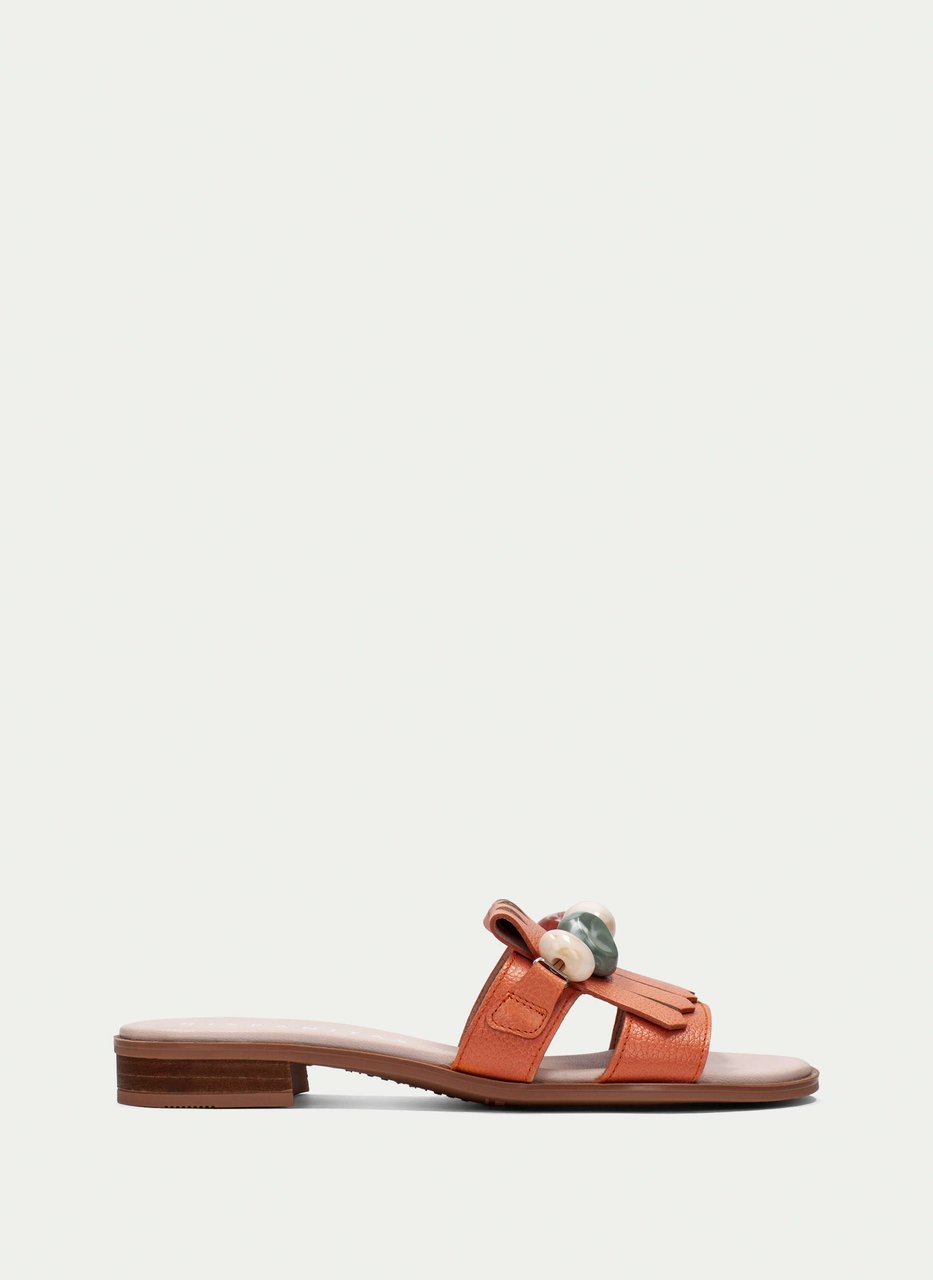 flat sandal yakarta coral