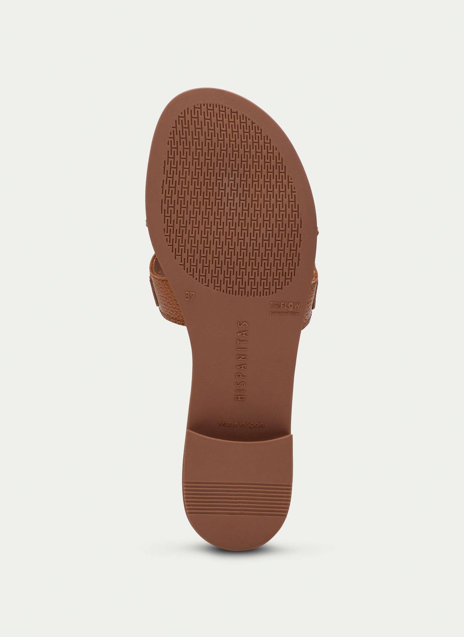 flat sandal yakarta couro
