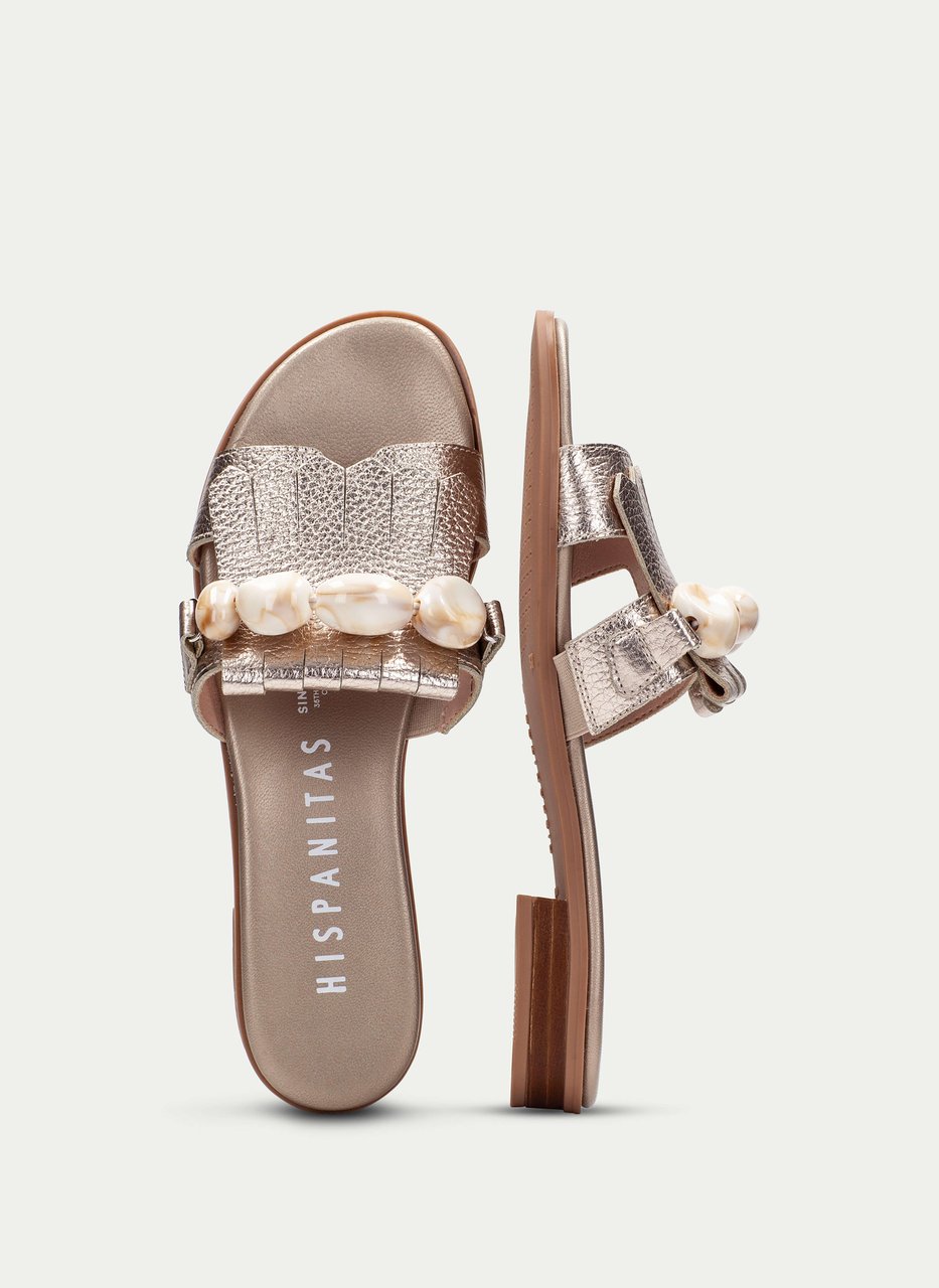 flat sandal yakarta champagne