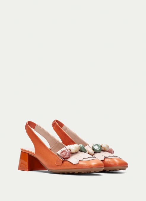 outlet senza-tacco hanoi corallo - hispanitas