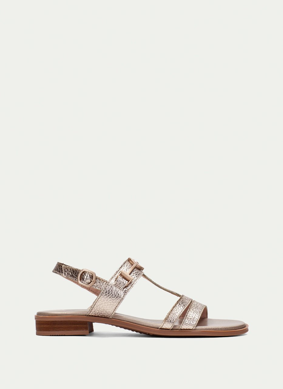 flat sandal yakarta champagne