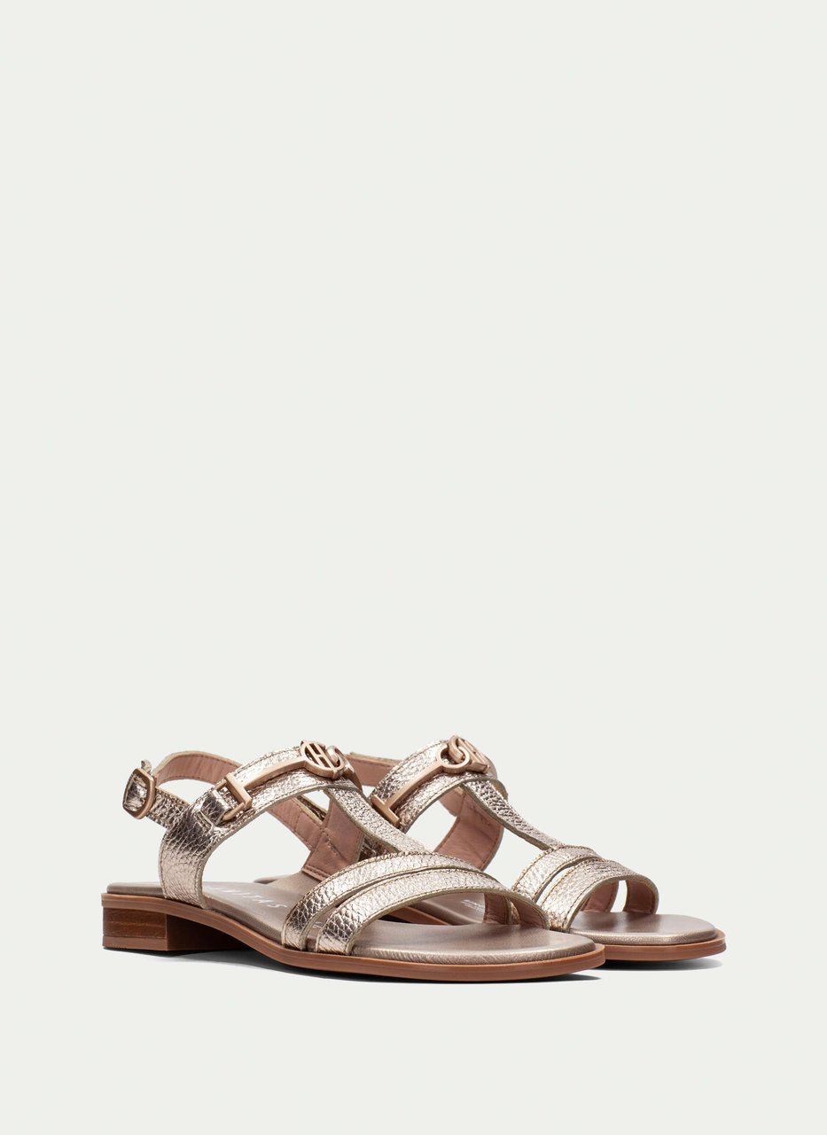 flat sandal yakarta champagne