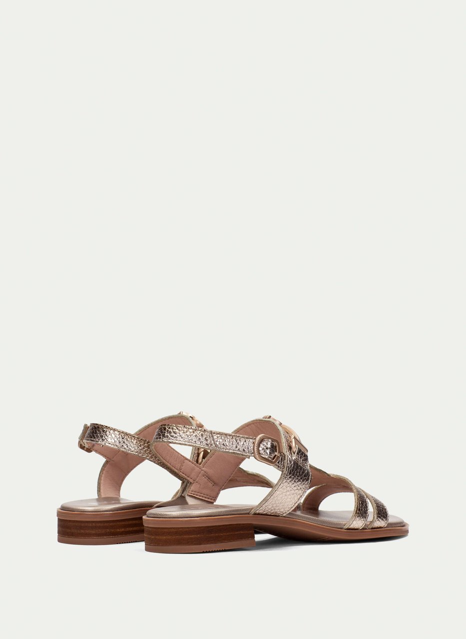 flat sandal yakarta champagne