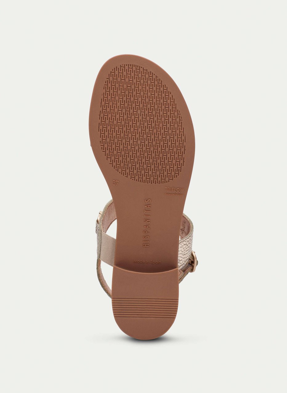 flat sandal yakarta champagne