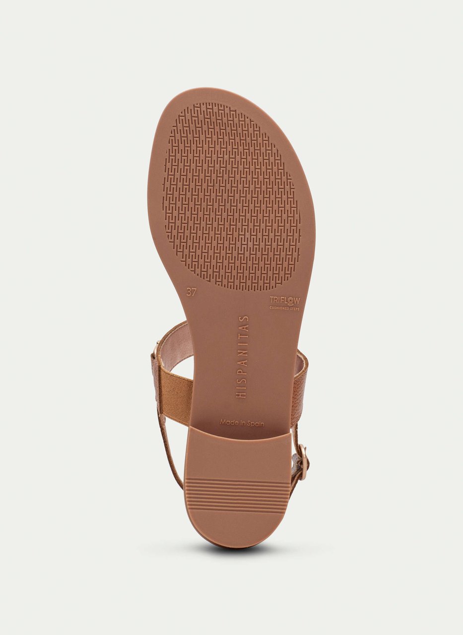 flat sandal yakarta couro