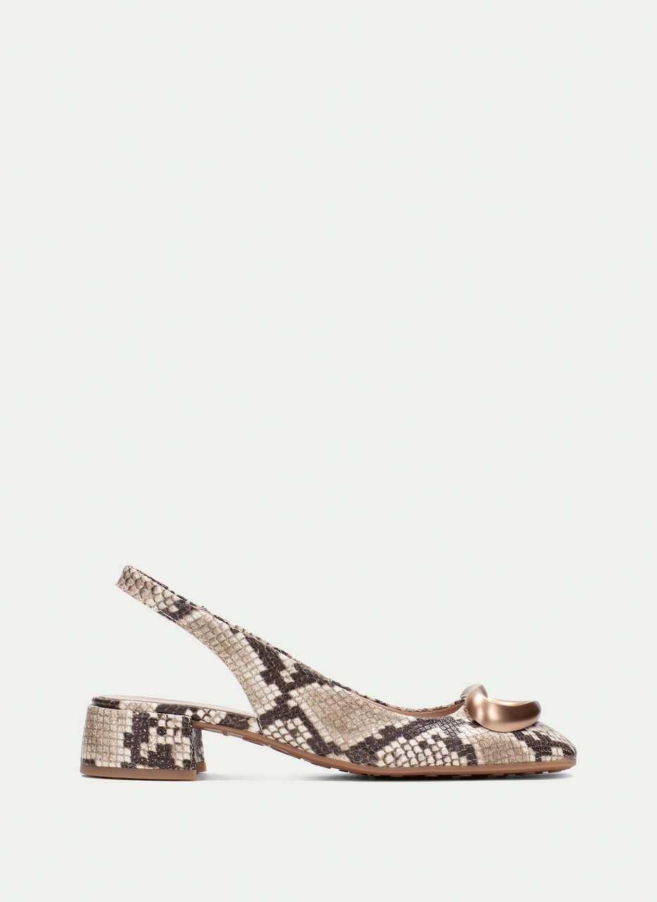 slingback oporto python-taupe