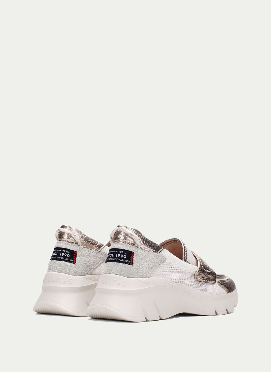 mocassino sport habana bianco-champagne