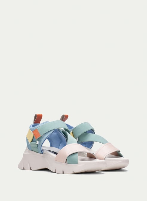 outlet sandalia sport dakar nude-celeste-eucalipto - hispanitas