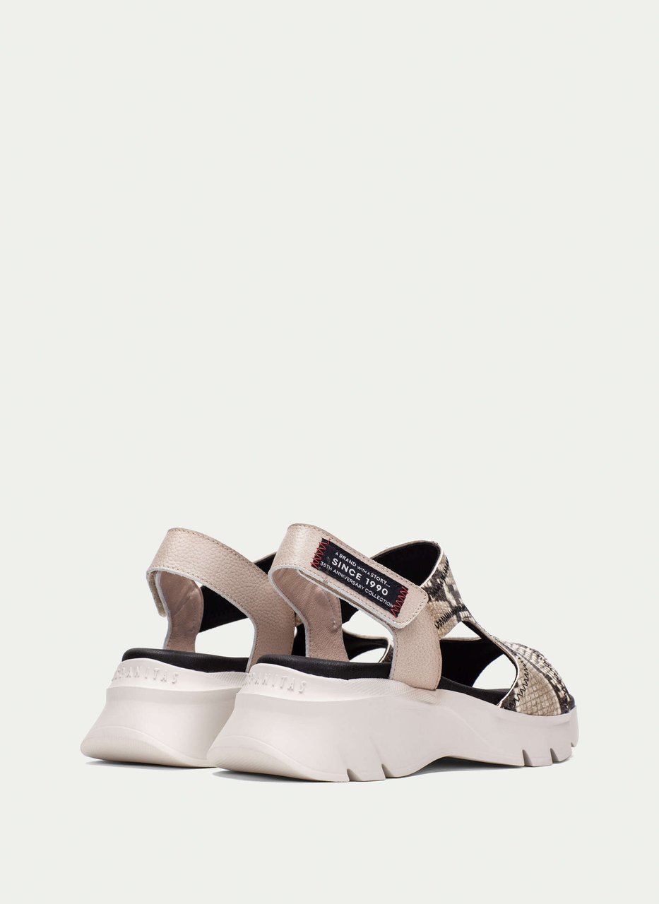 sandali sportivi dakar python-taupe