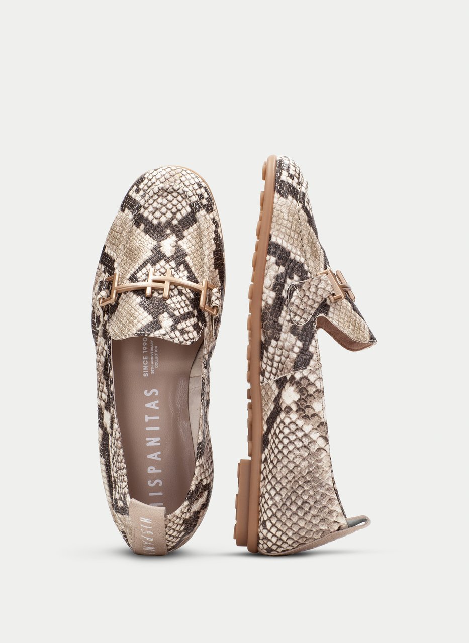 mocassino bombay snake-taupe