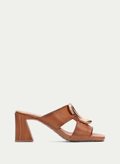 outlet sandali-slingback miami cuoio - hispanitas