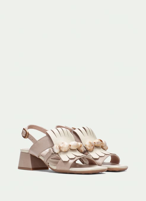 outlet sandali dallas taupe-latte - hispanitas