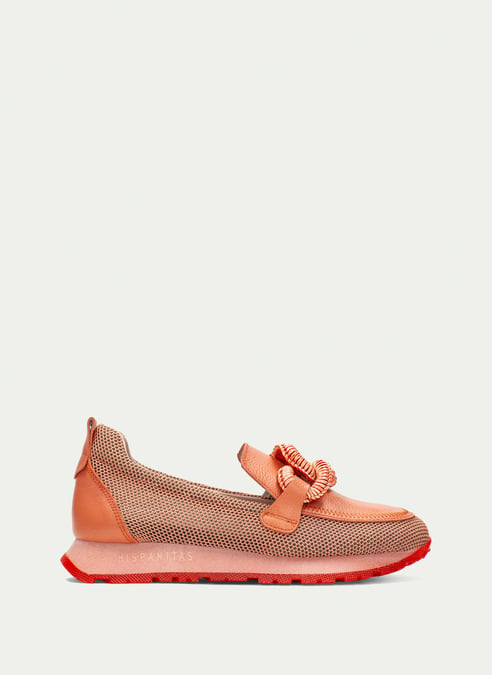 outlet mocassino-sport kansas corallo - hispanitas